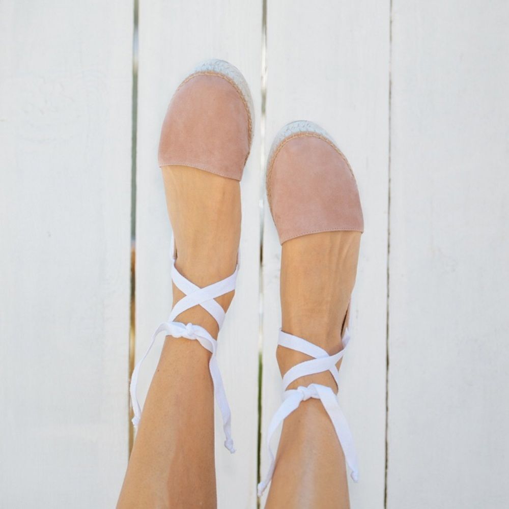 Pineapples and love pink lace up espadrille